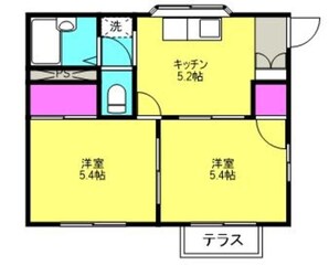 コーポラスルミネの物件間取画像